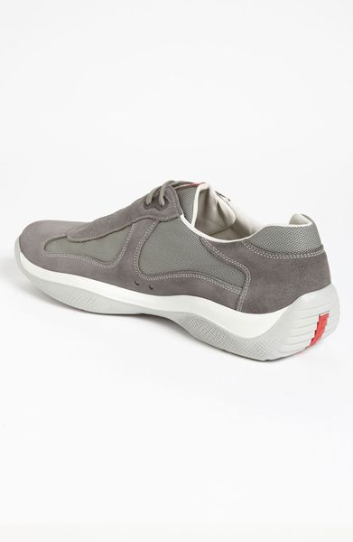 prada grey trainers