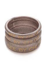 See By Chloé Logo Bangle Set