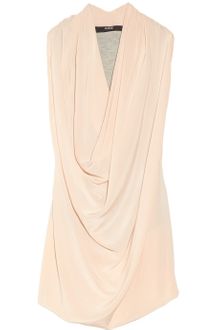 Cut25 Washedsilk Crepe De Chine and Jersey Top - Lyst