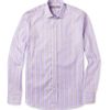 Etro Slimfit Striped Cotton Shirt in White for Men (purple) - Lyst