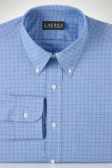 Lauren by Ralph Lauren Blue Glen Plaid Shirt