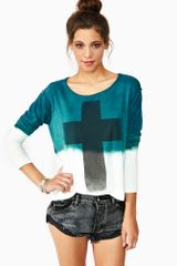 Nasty Gal Dip Dye Cross Tee