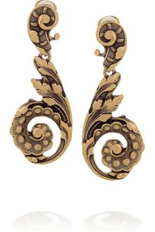Oscar de la Renta 24karat Goldplated Clip Earrings - Lyst
