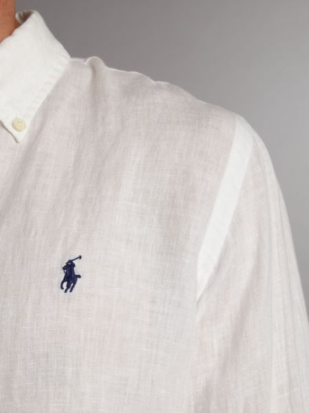 white linen button down shirt mens