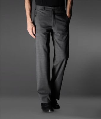Armani Straight Leg Pant - Lyst