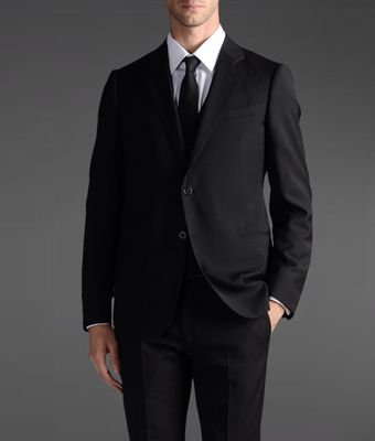 Armani Two Button Suit - Lyst