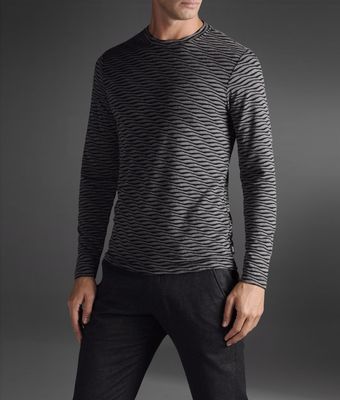 Armani Crewneck Sweater - Lyst