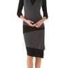 Donna Karan New York Two Tone Turtleneck in Gray (anthracite) - Lyst