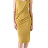 Donna Karan New York Draped Foundation Dress in Yellow - Lyst