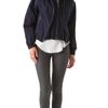 Donna Karan New York Double Zip Hooded Jacket in Blue (indigo) - Lyst