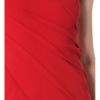 Donna Karan New York Sculpted Cap Sleeve Dress in Red - Lyst