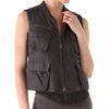Donna Karan New York Zip Leather Vest in Black - Lyst