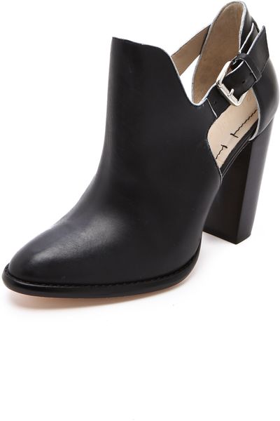 Elizabeth And James Suri Cutout Booties in Black - Lyst