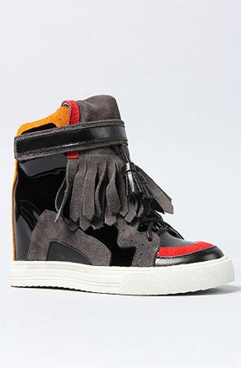 Jeffrey Campbell The Topeka Sneaker in Concrete Red and Yellow - Lyst