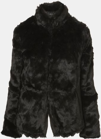 Topshop Faux Fur Jacket - Lyst