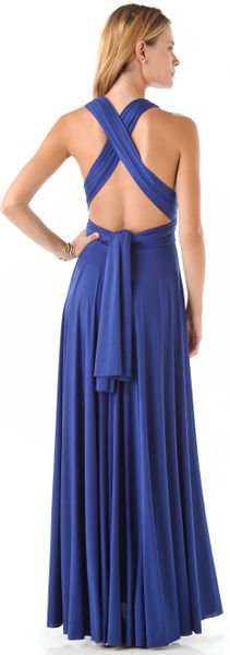 Twobirds Long Convertible Dress in Blue - Lyst