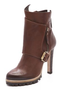 Vic Matie' High Heel Lug Sole Booties - Lyst