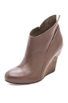 Vic Matie' Slanted Wedge Booties - Lyst