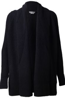 Vince Ribbed Yak Wool Cardigan - Lyst