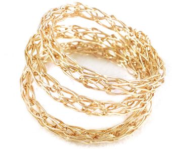 Yoola Stacking Ring Gold Custom Ring - Lyst