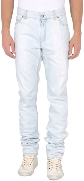 Yves Saint Laurent Rive Gauche Denim Pants - Lyst