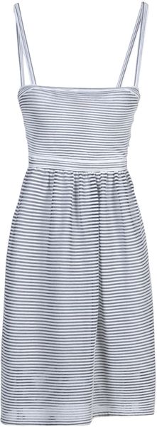 Dior Short Dress in Gray (white) - Lyst