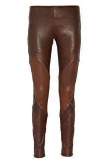 Haute Hippie Paneled Leather Pants - Lyst