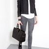 Helmut Lang Blade Grey Patina Stretch Leather Leggings in Gray (grey) - Lyst