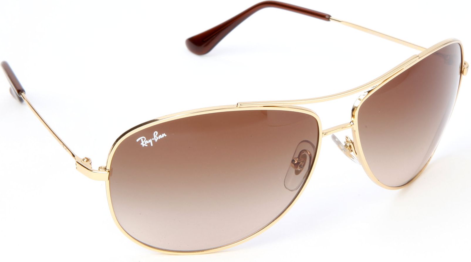 Ray Ban Aviator Sunglasses In Gold Lyst