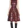 Rodarte Embroidered Tulle Dress in Red Black Floral in Red (red &amp; black floral) - Lyst