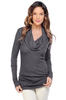 Splendid Thermal Cowl Neck Top - Lyst