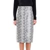 Tibi Python Printed Leather Skirt in Gray (blue multi) - Lyst