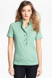 Tory Burch Lidia Ruffle Polo - Lyst