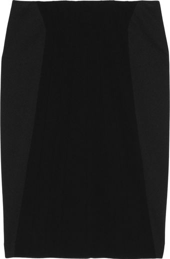 Diane Von Furstenberg Cameron Paneled Jersey and Twill Skirt - Lyst