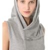 Donna Karan New York Sleeveless Hooded Tunic in Gray - Lyst