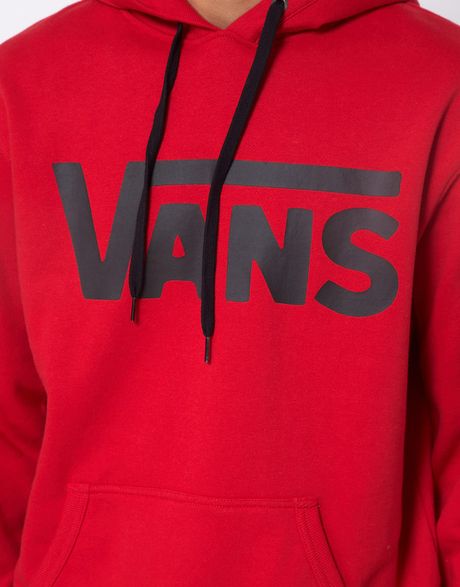 Vans Hoodie Classic Logo In Red For Men Lyst