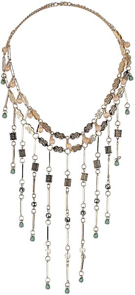 Topshop Stick Dangle Necklace - Lyst
