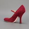 Dolce & Gabbana Midheel Buckle Pump in Red - Lyst