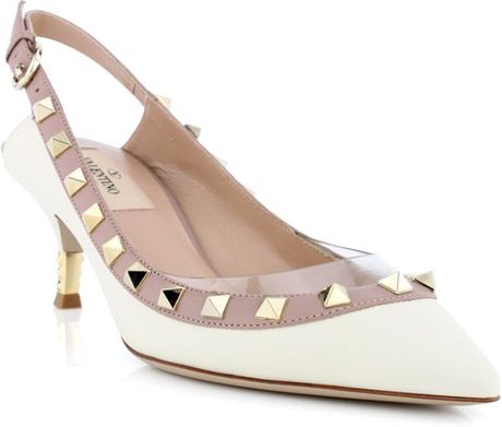 valentino ivory rockstud shoes