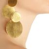 Herve Van Der Straeten Goldplated Disc Clip Earrings in Gold - Lyst