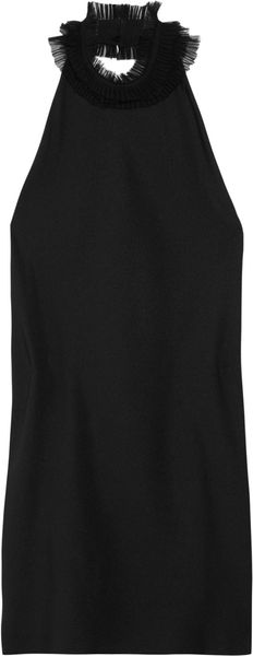 The Row Tralter Silk Georgette Halterneck Top - Lyst