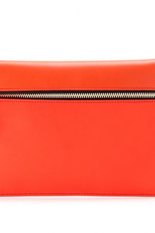 Victoria Beckham Victoria Beckham Sunset Zip Leather Clutch - Lyst