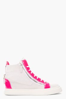 Giuseppe Zanotti Contrast Hi-Top Sneakers - Lyst
