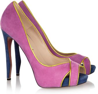 Nicholas Kirkwood Suede Pumps - Lyst