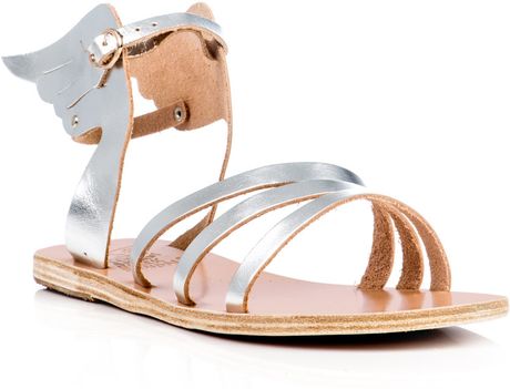 Ancient Greek Sandals Ikaria Wing Sandals in Silver | Lyst
