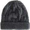 Barneys New York Cable Knit Skull Cap in Gray (charcoal) - Lyst