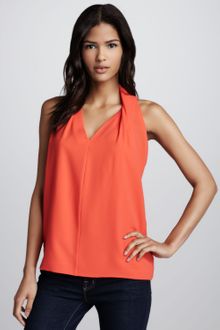 Diane Von Furstenberg Reagan Draped Sleeveless Top - Lyst