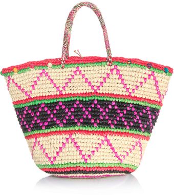 Sensi Studio Maxi Tribal Woven Straw Bag - Lyst