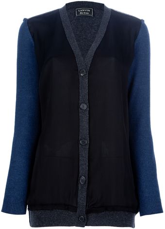 Lanvin Panel Cardigan - Lyst