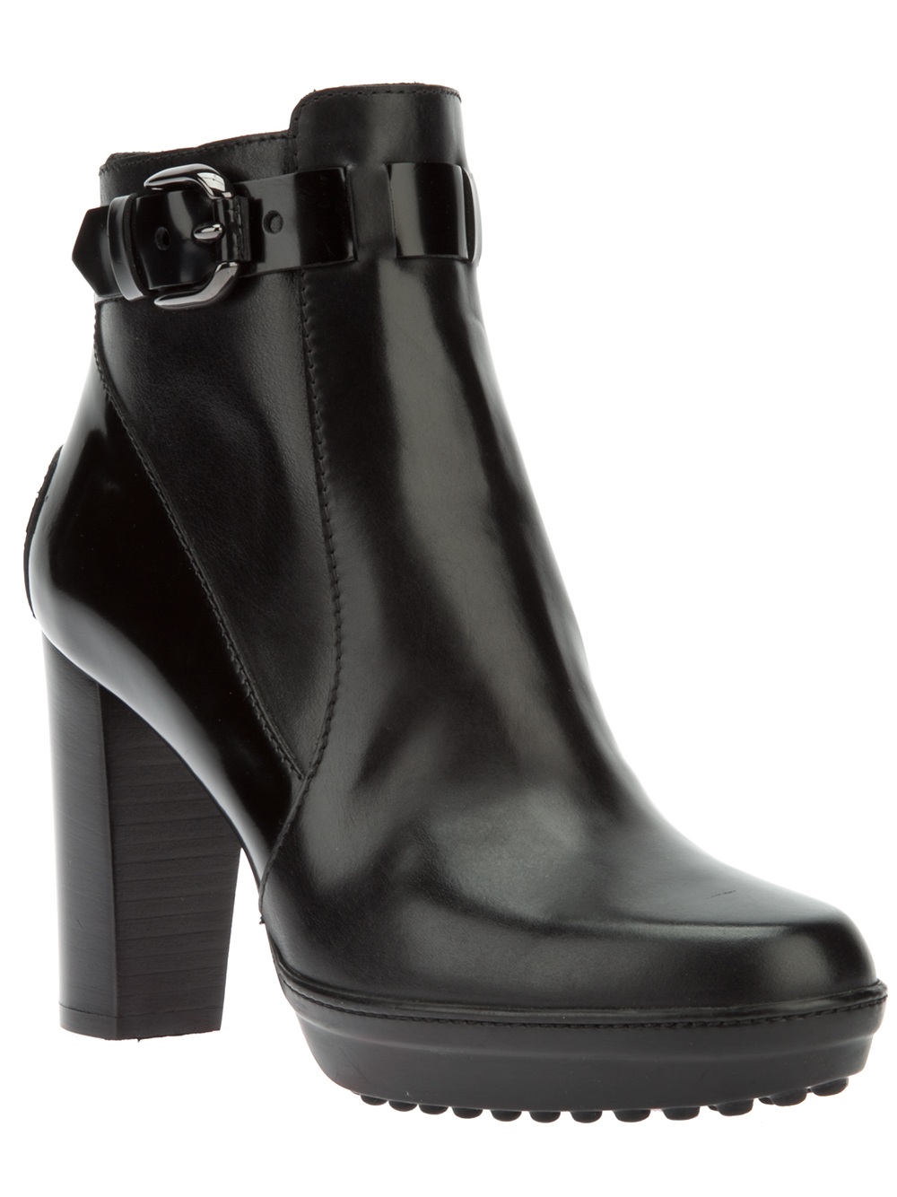 patent leather ankle booties